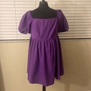 SHEIN Slayr Plus Off Shoulder Puff Sleeve Dress